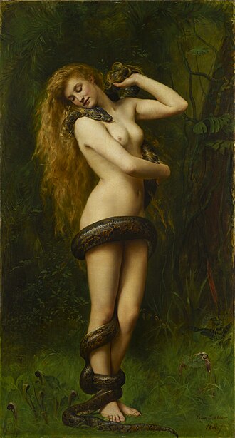 Lilith par John Collier - huile sur toile